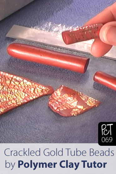 Crackled Gold Tube Beads Vol-5-1 Vid-69