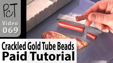 Crackled Gold Tube Beads Vol-5-1 Vid-69