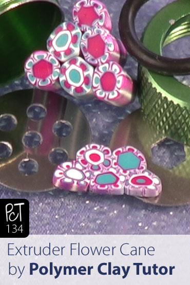 Extruded Flower Cane Vol-19-1 Vid-134