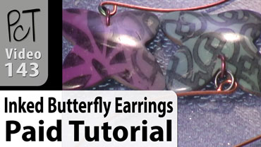 Inked Butterfly Earrings Vol-21-2 Vid-143