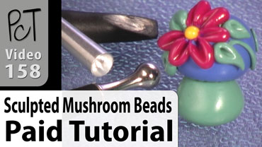 Sculpted Mushroom Beads Vol-25-1 Vid-158