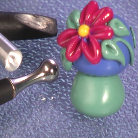 Sculpted Mushroom Beads Vol-25-1 Vid-158