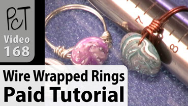 Wire Wrapped Rings Vol-27-3 Vid-168