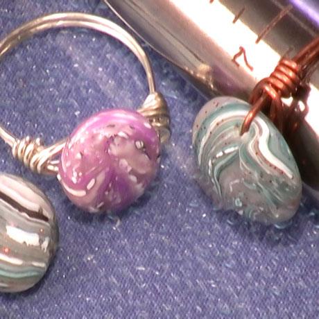 Wire Wrapped Rings Vol-27-3 Vid-168