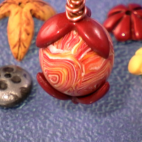 Polymer Clay Bead Caps Vol-28-2 Vid-171
