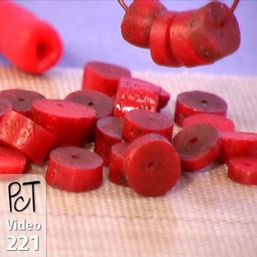 Faux Coral Heishi Beads Vol-40-2 Vid-221
