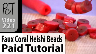 Faux Coral Heishi Beads Vol-40-2 Vid-221