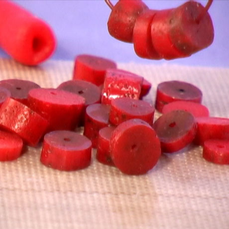 Faux Coral Heishi Beads Vol-40-2 Vid-221