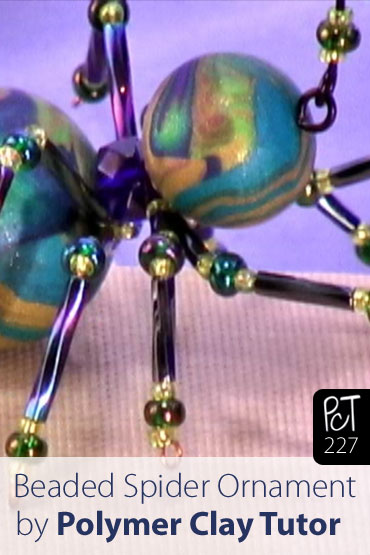 Beaded Spider Ornament Vol-41-4 Vid-227