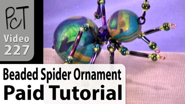 Beaded Spider Ornament Vol-41-4 Vid-227