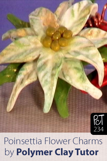 Poinsettia Flower Charms Vol-43-3 Vid-234
