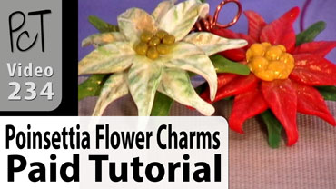 Poinsettia Flower Charms Vol-43-3 Vid-234