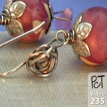 Fancy Rose Earwires Vol-43-4 Vid-235