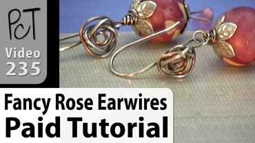 Fancy Rose Earwires Vol-43-4 Vid-235
