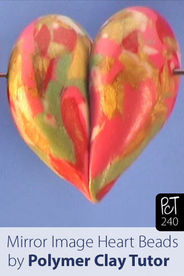 Mirror Image Heart Beads Vol-44-4 Vid-240