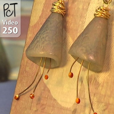 Polymer Clay Bead Cones Vol-47-1 Vid-250