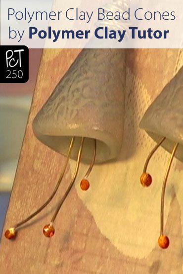 Polymer Clay Bead Cones Vol-47-1 Vid-250