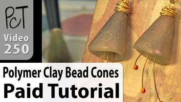 Polymer Clay Bead Cones Vol-47-1 Vid-250