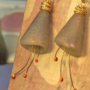 Polymer Clay Bead Cones Vol-47-1 Vid-250