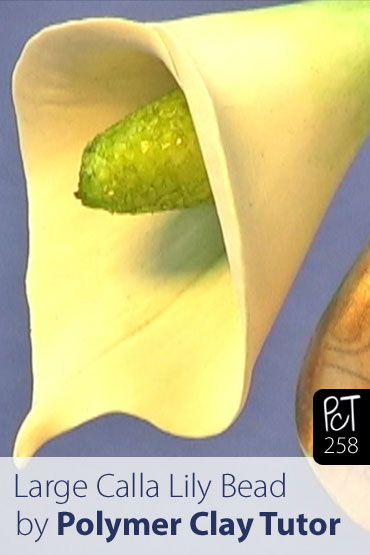 Large Calla Lily Bead Vol-49-1 Vid-258