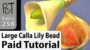 Large Calla Lily Bead Vol-49-1 Vid-258