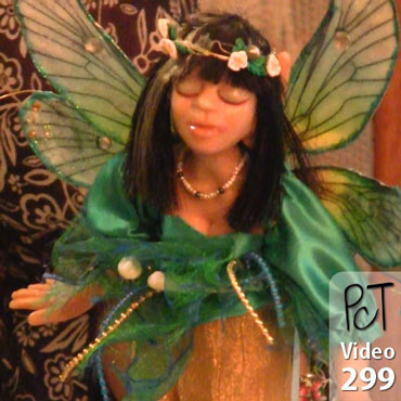 Sculpted Polymer Fairies Trolls And Flowers Vid-299