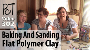 Baking And Sanding Flat Polymer Clay Vid-302