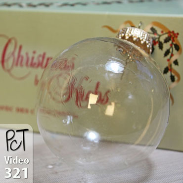 Glass Ball Ornaments Polymer Clay Do's & Don'ts Vid-321