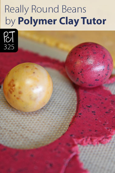 Making Really Round Polymer Clay Beads Vid-325