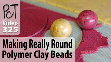 Making Really Round Polymer Clay Beads Vid-325