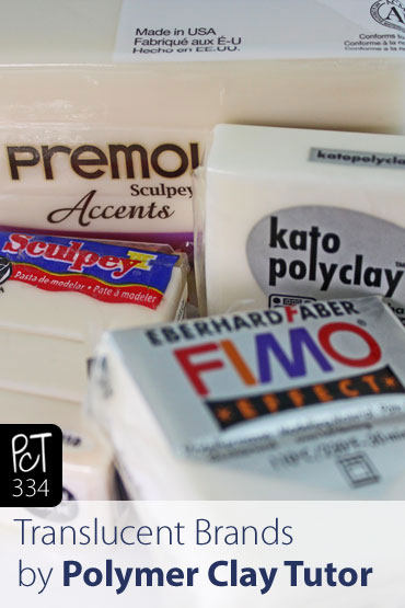 Translucent Clay Premo vs Kato, Fimo, Sculpey III Vid-334