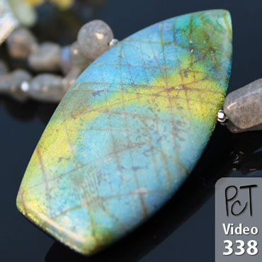 Faux Labradorite Pendant Vol-57 Vid-338