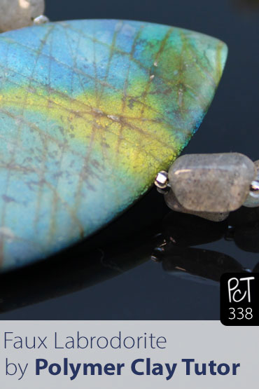 Faux Labradorite Pendant Vol-57 Vid-338