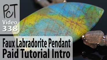 Faux Labradorite Pendant Vol-57 Vid-338