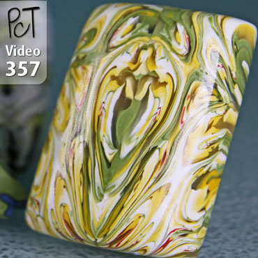 Natasha Beads From Polymer Clay Canes Vid-357