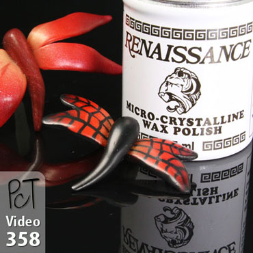 Polymer Clay Finishing Using Renaissance Wax Vid-358
