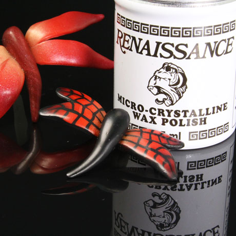 Polymer Clay Finishing Using Renaissance Wax Vid-358