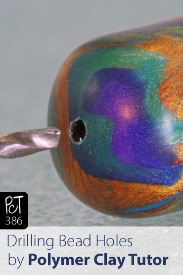 Drilling Holes In Polymer Clay Beads Vid-386