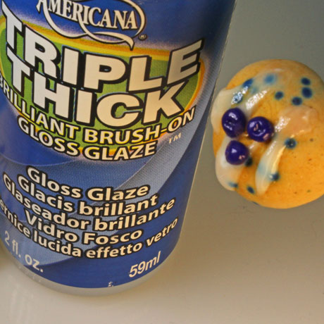 Triple Thick Gloss Glaze On Polymer Clay Vid-403