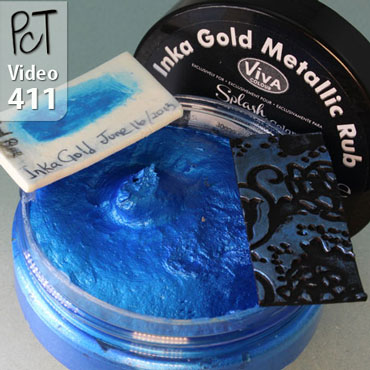 Inka Gold Metallic Rub On Polymer Clay Vid-411