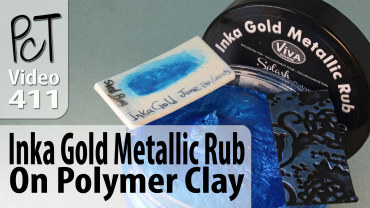Inka Gold Metallic Rub On Polymer Clay Vid-411