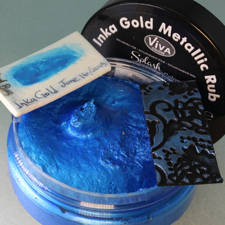 Inka Gold Metallic Rub On Polymer Clay Vid-411