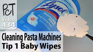 Cleaning Pasta Machines Tip 1 Baby Wipes Vid-434
