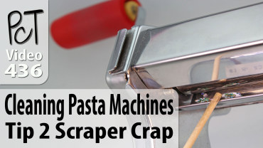 Cleaning Pasta Machines Tip 2 Scraper Crap Vid-436