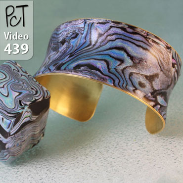 Faux Abalone Cuff Vol-65 Vid-439
