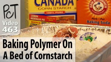 Baking Polymer On A Bed of Cornstarch Vid-463