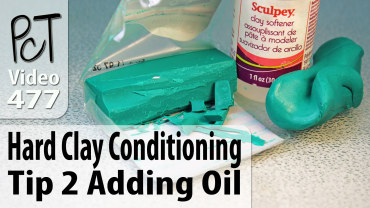 Hard Clay Conditioning Tip 2 Adding Oil Vid-477