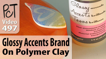 Glossy Accents Brand On Polymer Clay Vid-497