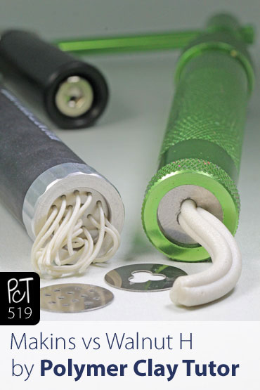 Polymer Clay Extruders Makins vs. Walnut Hollow Vid-519