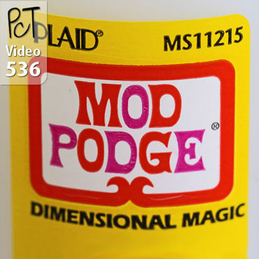 Mod Podge Dimensional Magic on Polymer Clay Vid-536